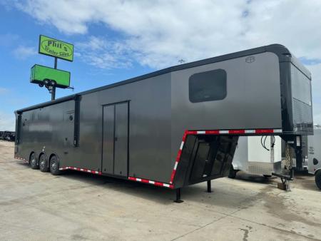 New Continental Cargo NEW 85X44 ENCLOSED CAR RACE TRAILER BATHROOM CAR HAULER CARGO Car / Racing Trailer