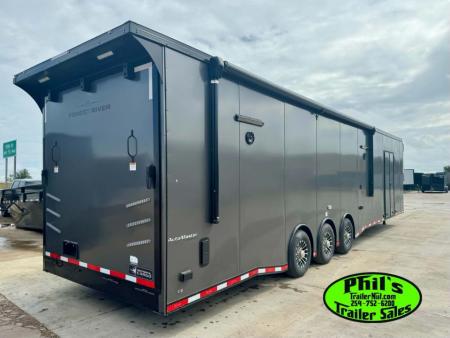 New Continental Cargo NEW 85X44 ENCLOSED CAR RACE TRAILER BATHROOM CAR HAULER CARGO Car / Racing Trailer
