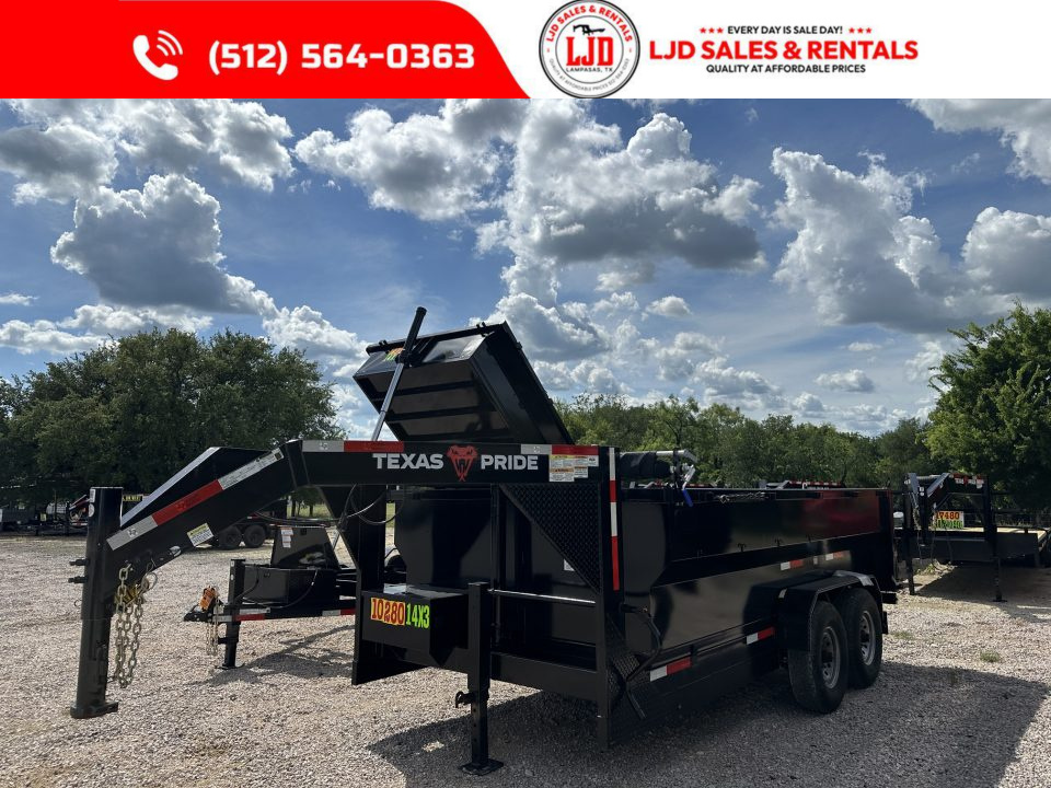 New 2026 Texas Pride - 14'x3' - Dump Trailer - Tarp - 16K GVWR -