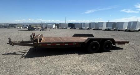 Used 2002 Talbert Mfg 20' Flatbed Trailer