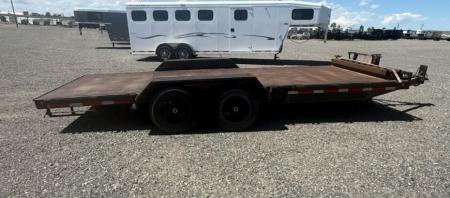 Used 2002 Talbert Mfg 20' Flatbed Trailer