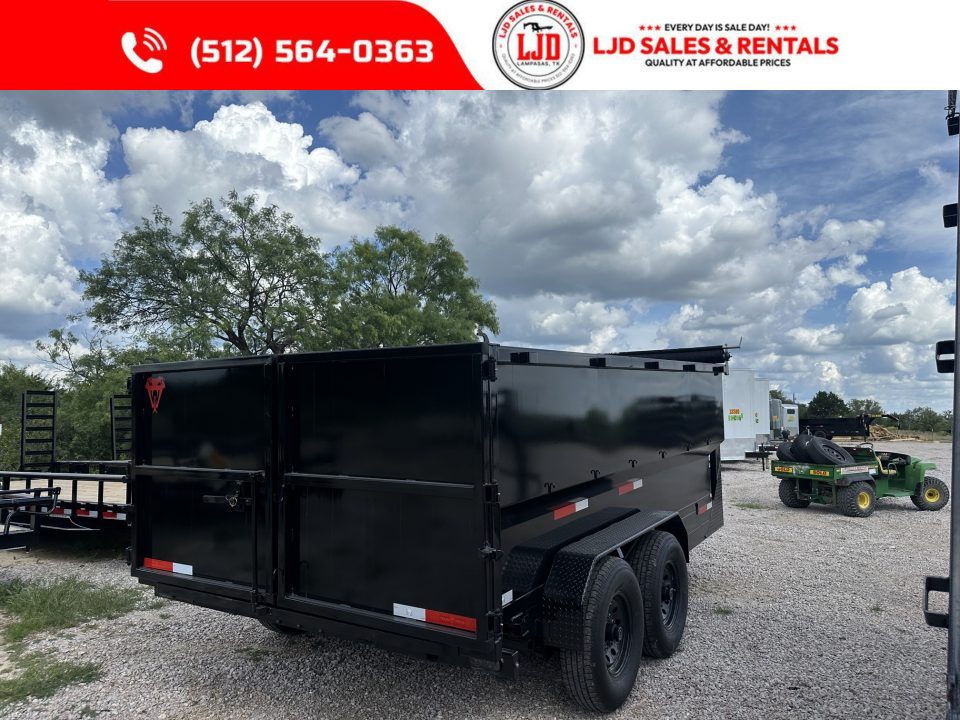 New 2026 Texas Pride - 14 X 4 - Dump Trailer 3/16" Floor - 16K GVWR