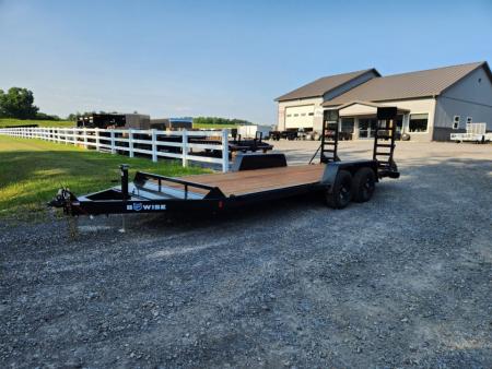 New 2027 BWISE EH10 82x18 10K Tandem Axle Equipment Trailer