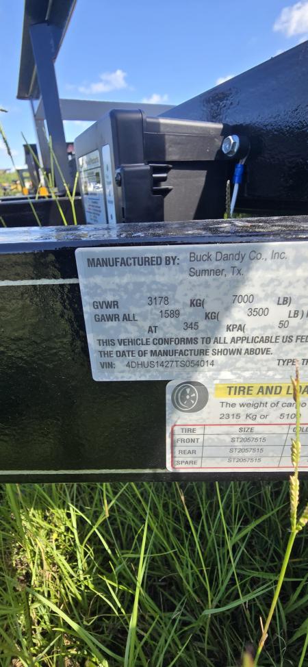 New 2026 Buck Dandy 14 X 83 TA Utility Trailer