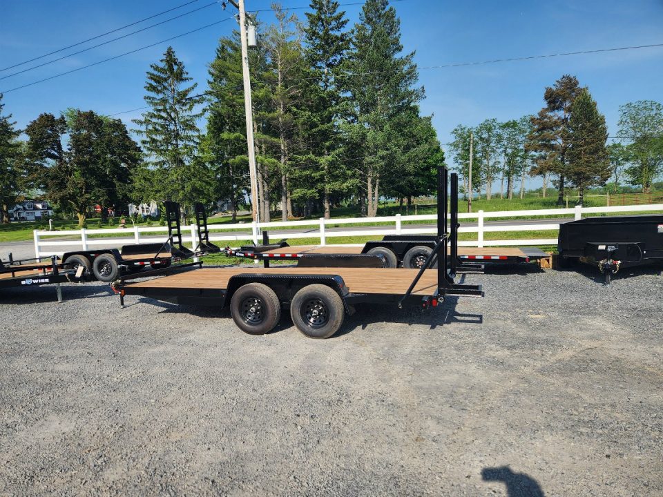 New 2026 BWISE EHLE10 84x18 10K Light Duty Tandem Axle Equipment Trailer