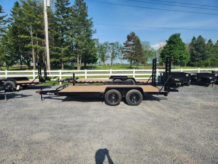 New 2026 BWISE EHLE10 84x18 10K Light Duty Tandem Axle Equipment Trailer