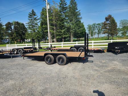 New 2026 BWISE EHLE10 84x18 10K Light Duty Tandem Axle Equipment Trailer