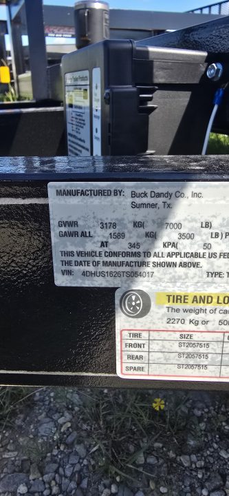 New 2026 Buck Dandy 16 X 83 TA Utility Trailer