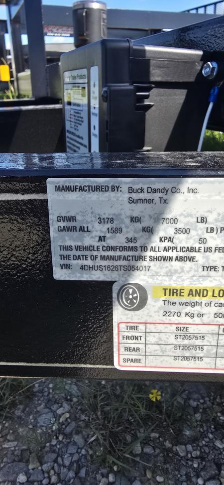 New 2026 Buck Dandy 16 X 83 TA Utility Trailer