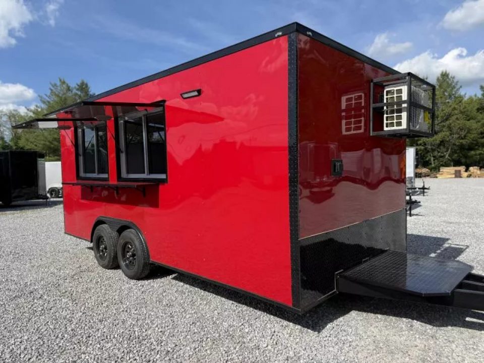 New 2026 Coast 2 Coast 8.5X20 TA CONCESSION TRAILER FULLY EQUIPED BLACKOUT Concession