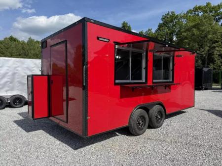 New 2026 Coast 2 Coast 8.5X20 TA CONCESSION TRAILER FULLY EQUIPED BLACKOUT Concession
