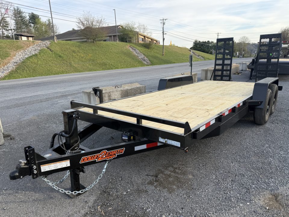 New 2026 Down 2 Earth Equipment Trailer 20’ EXTRA WIDE RAMPS.
