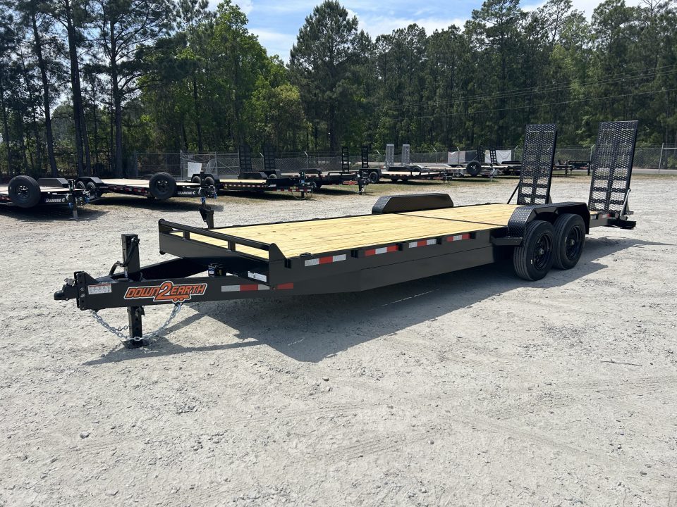 New 2026 Down 2 Earth Trailers 82x20 Equipment Trailer 8K AXLES