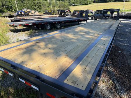 New 2026 Down 2 Earth GOOSENECK 8.5x40 (40 FLAT DECK ) 8K Axles , SLIDE OUT RAMPS