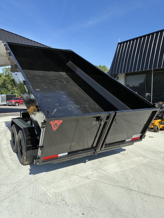 New 2026 7x14 Texas Pride 14k GVWR Dump Trailer 3' Side Walls Tarp Ramps Spare