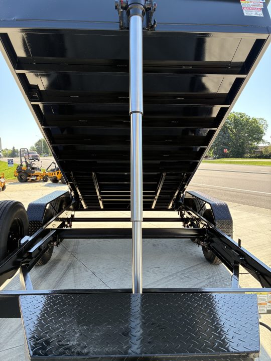 New 2026 7x14 Texas Pride 14k GVWR Dump Trailer 3' Side Walls Tarp Ramps Spare