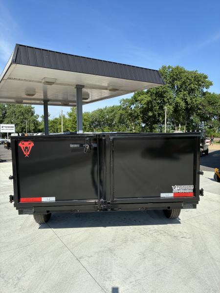 New 2026 7x14 Texas Pride 14k GVWR Dump Trailer 3' Side Walls Tarp Ramps Spare