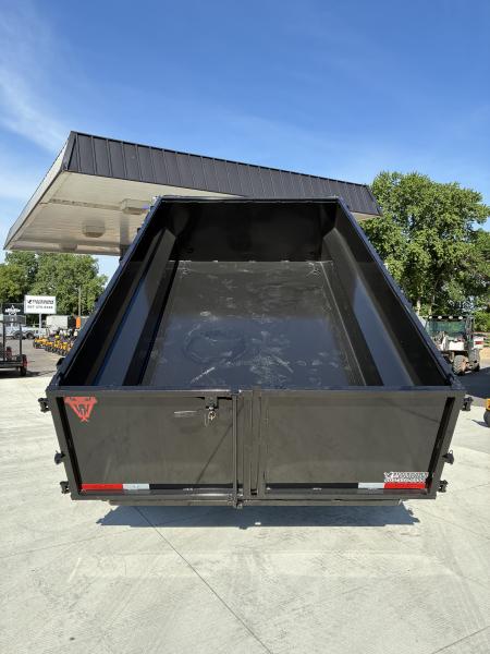 New 2026 7x14 Texas Pride 14k GVWR Dump Trailer 3' Side Walls Tarp Ramps Spare
