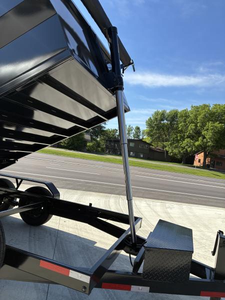 New 2026 7x14 Texas Pride 14k GVWR Dump Trailer 3' Side Walls Tarp Ramps Spare