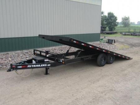 New 2027 PJ Trailers 22' Deckover Tilt - Winch Plate