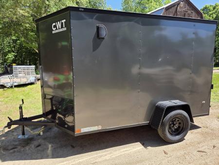New 2026 Covered Wagon Trailers 6x10 cargo trailer with black out package and rear ramp door Cargo / Enclosed Trailer