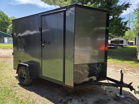 New 2026 Covered Wagon Trailers 6x10 cargo trailer with black out package and rear ramp door Cargo / Enclosed Trailer