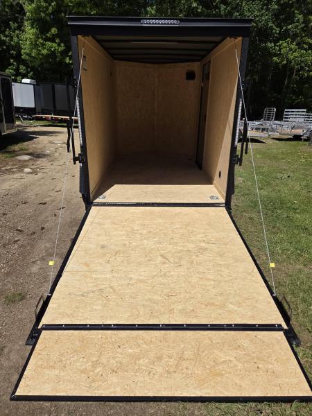 New 2026 Covered Wagon Trailers 6x10 cargo trailer with black out package and rear ramp door Cargo / Enclosed Trailer