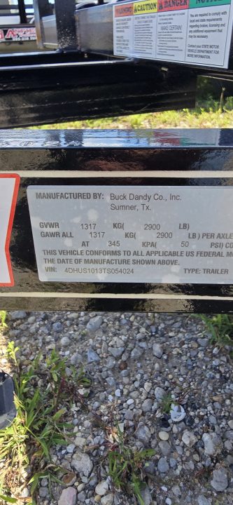 New 2026 Buck Dandy 5 x 10 SA Utility Trailer