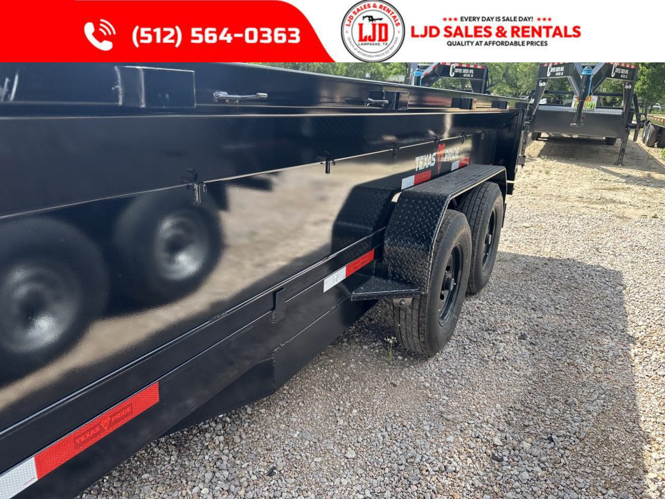 New 2026 Texas Pride 7' X 14' X 2' - Ramps - 14K Dump Trailer