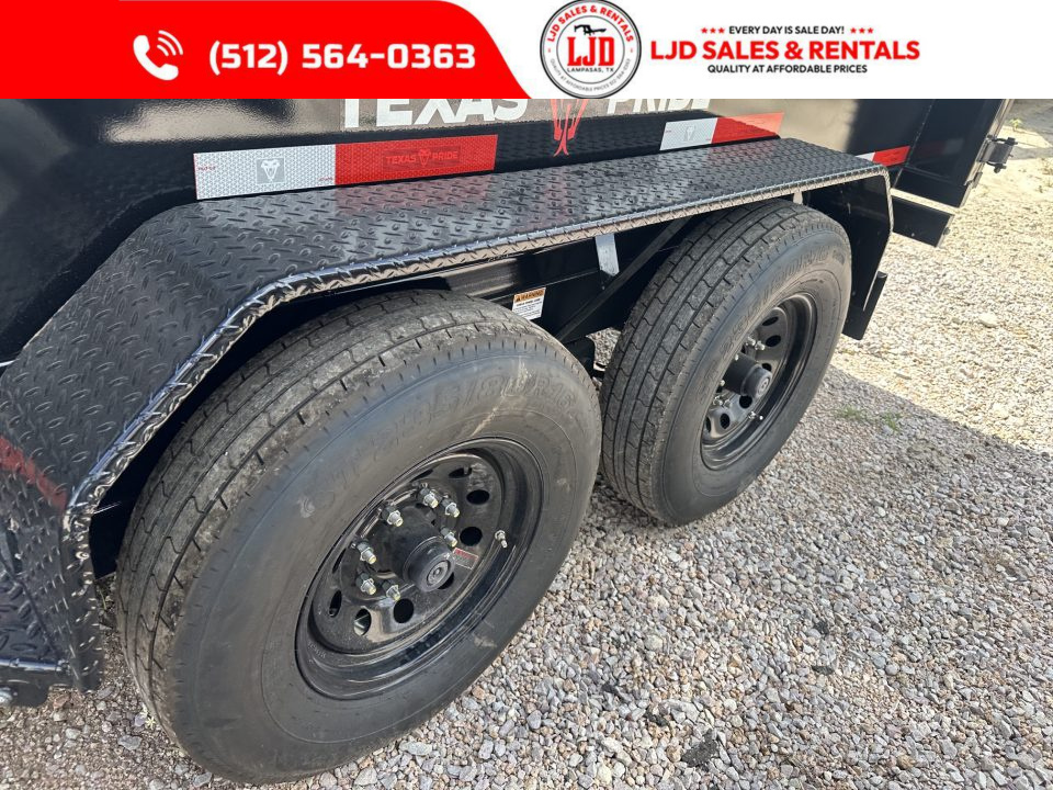 New 2026 Texas Pride 7' X 14' X 2' - Ramps - 14K Dump Trailer
