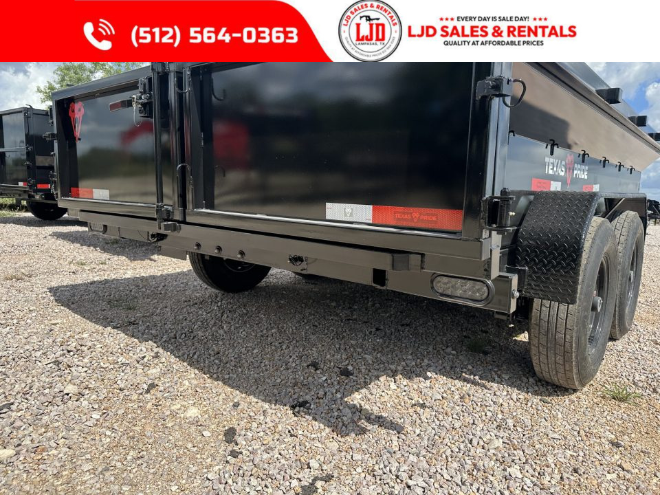 New 2026 Texas Pride 7' X 14' X 2' - Ramps - 14K Dump Trailer