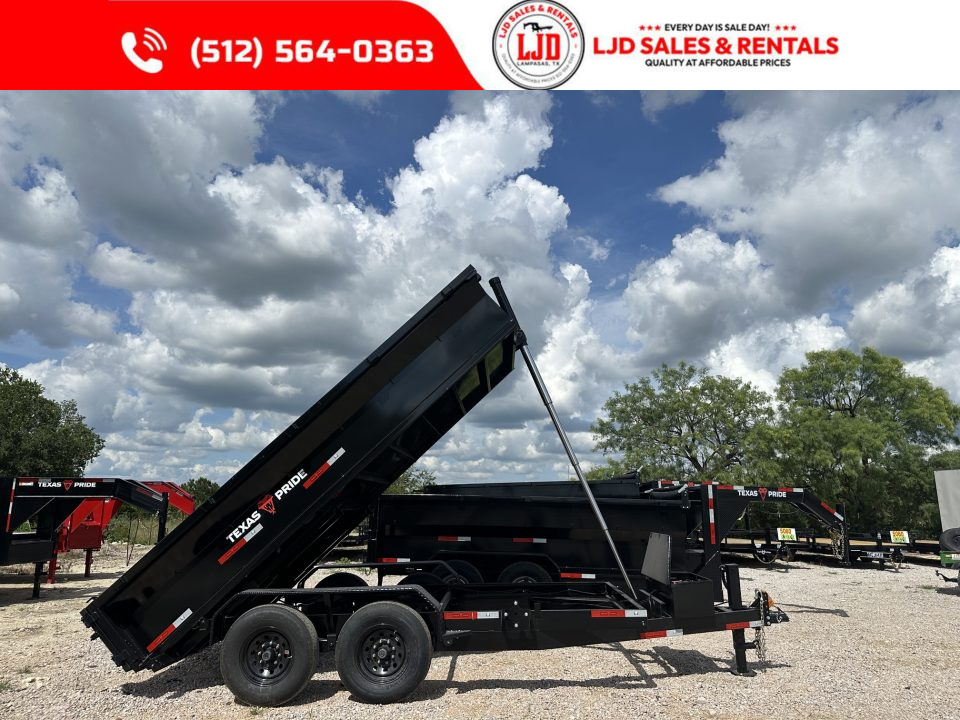 New 2026 Texas Pride 7' X 14' X 2' - Ramps - 14K Dump Trailer