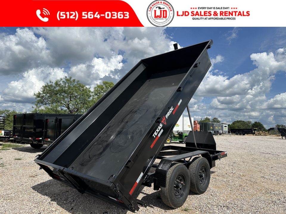 New 2026 Texas Pride 7' X 14' X 2' - Ramps - 14K Dump Trailer