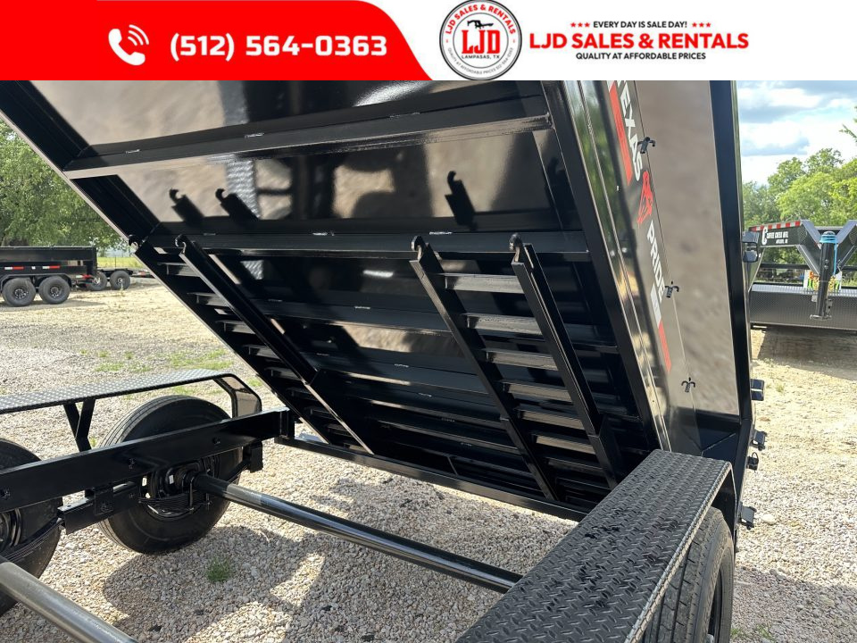 New 2026 Texas Pride 7' X 14' X 2' - Ramps - 14K Dump Trailer