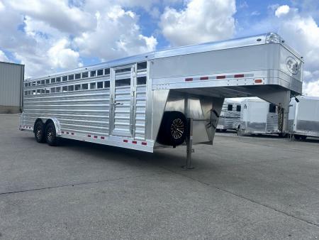 New 2027 4-Star Trailers 8x24 Stock Trailer