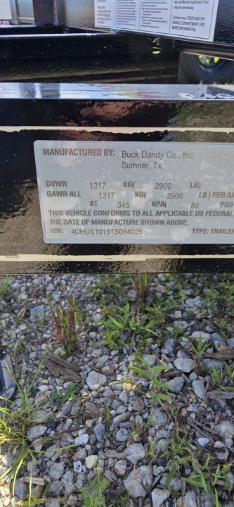 New 2026 Buck Dandy 5 x 10 SA Utility Trailer