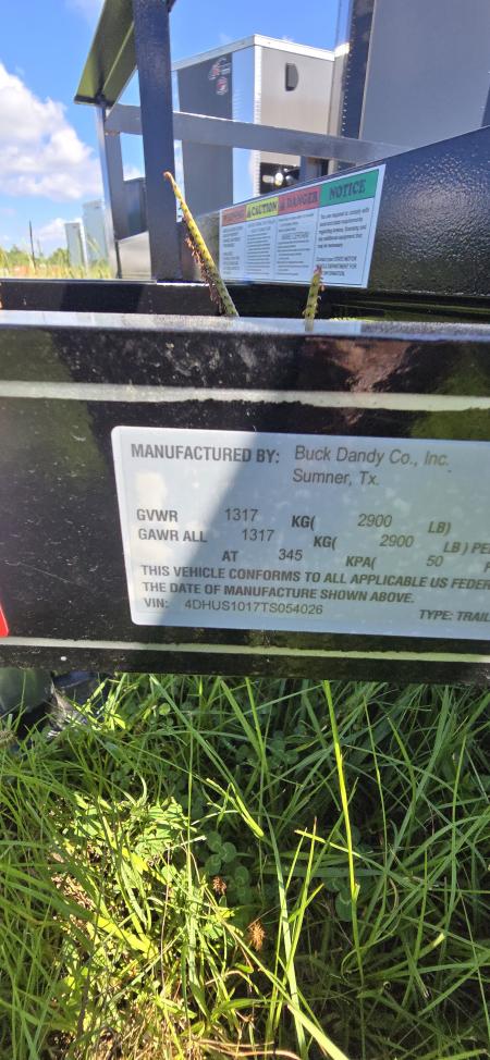 New 2026 Buck Dandy 6 x 10 SA Utility Trailer