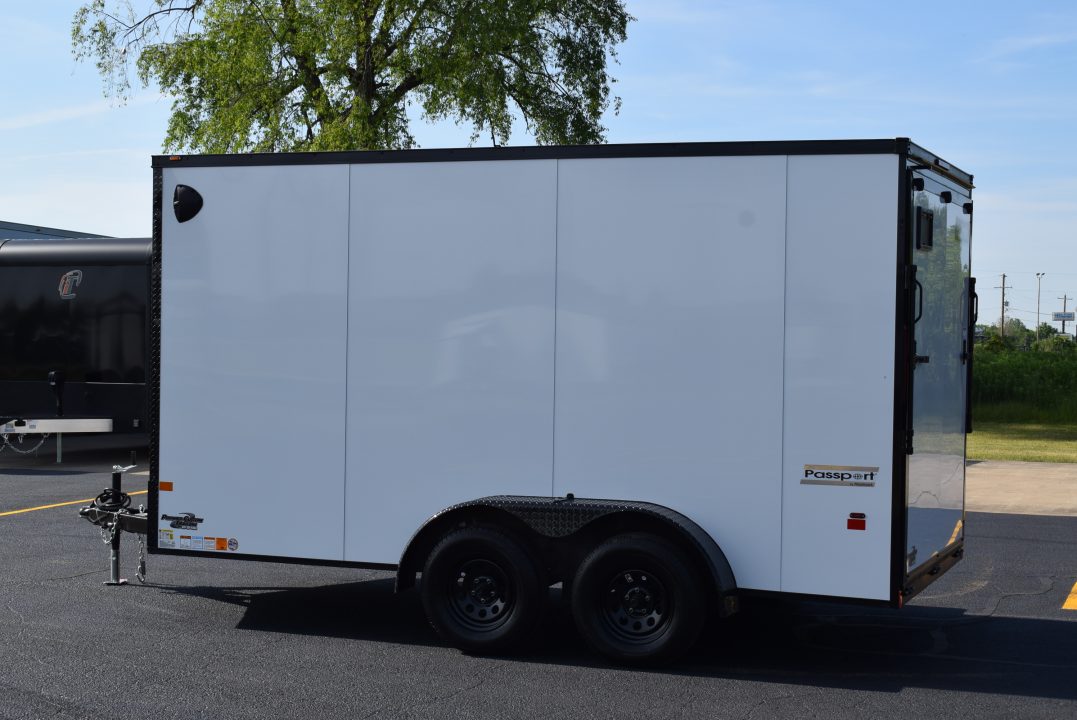 New 2026 Haulmark Passport Deluxe 7x14 Cargo / Enclosed Trailer Phantom Trim Package