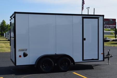 New 2026 Haulmark Passport Deluxe 7x14 Cargo / Enclosed Trailer Phantom Trim Package