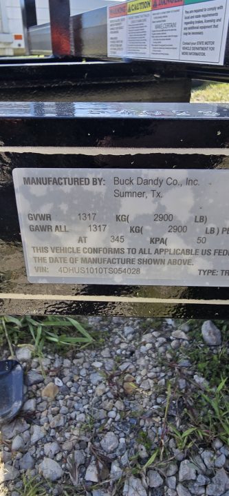 New 2026 Buck Dandy 6 X 10 SA Utility Trailer