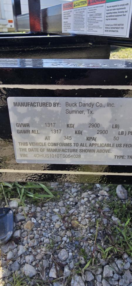 New 2026 Buck Dandy 6 X 10 SA Utility Trailer