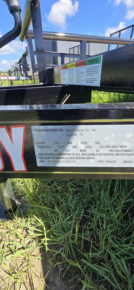 New 2026 Buck Dandy 6 X 12 SA Utility Trailer