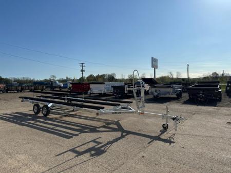 New 2026 Genesis Trailers 24Ft Galvanized W/Brakes Bunk Style Pontoon/Tri-toon Boat Trailer