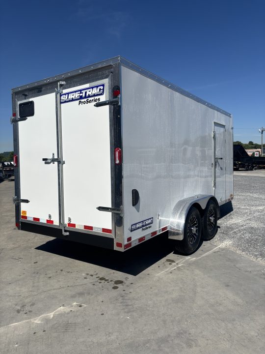 New 2026 Sure-Trac 7x16 Contractor Pro Bullnose Cargo / Enclosed Trailer
