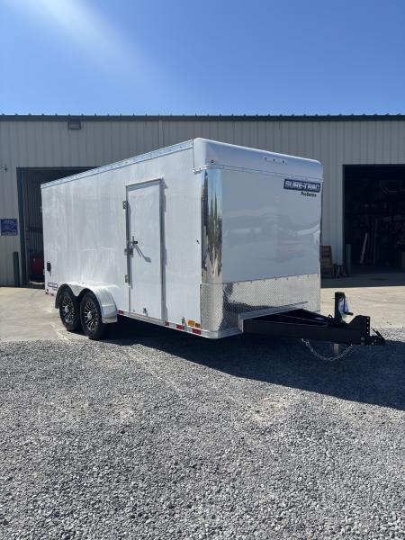 New 2026 Sure-Trac 7x16 Contractor Pro Bullnose Cargo / Enclosed Trailer