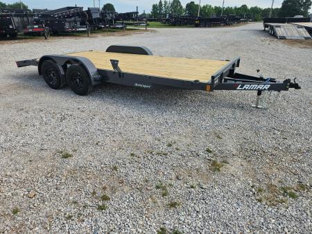 New 2026 Lamar 83X18 TANDEM 7K CAR HAULER W/2' STEEL DOVE & SLIDEOUT RAMPS