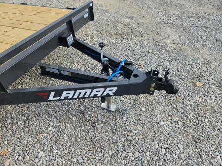 New 2026 Lamar 83X18 TANDEM 7K CAR HAULER W/2' STEEL DOVE & SLIDEOUT RAMPS