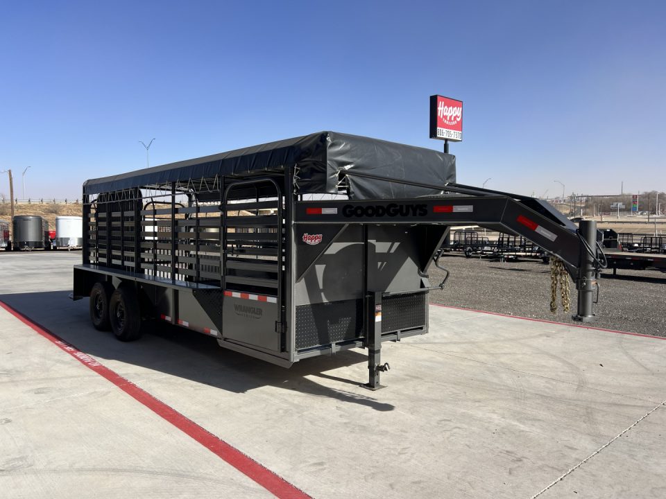 New 2027 Good Guys 6'8"x20' GN Bar Top Livestock Trailer - Wrangler
