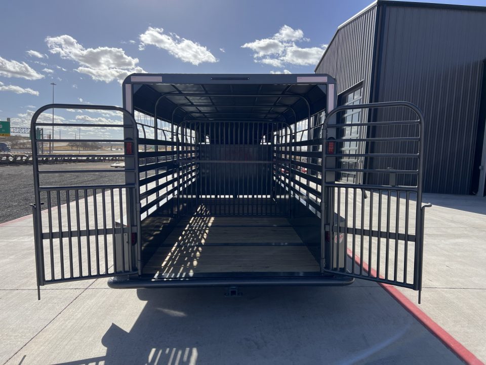 New 2027 Good Guys 6'8"x20' GN Bar Top Livestock Trailer - Wrangler