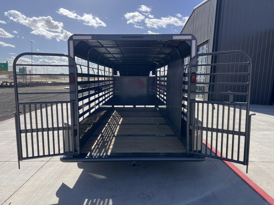 New 2027 Good Guys 6'8"x20' GN Bar Top Livestock Trailer - Wrangler